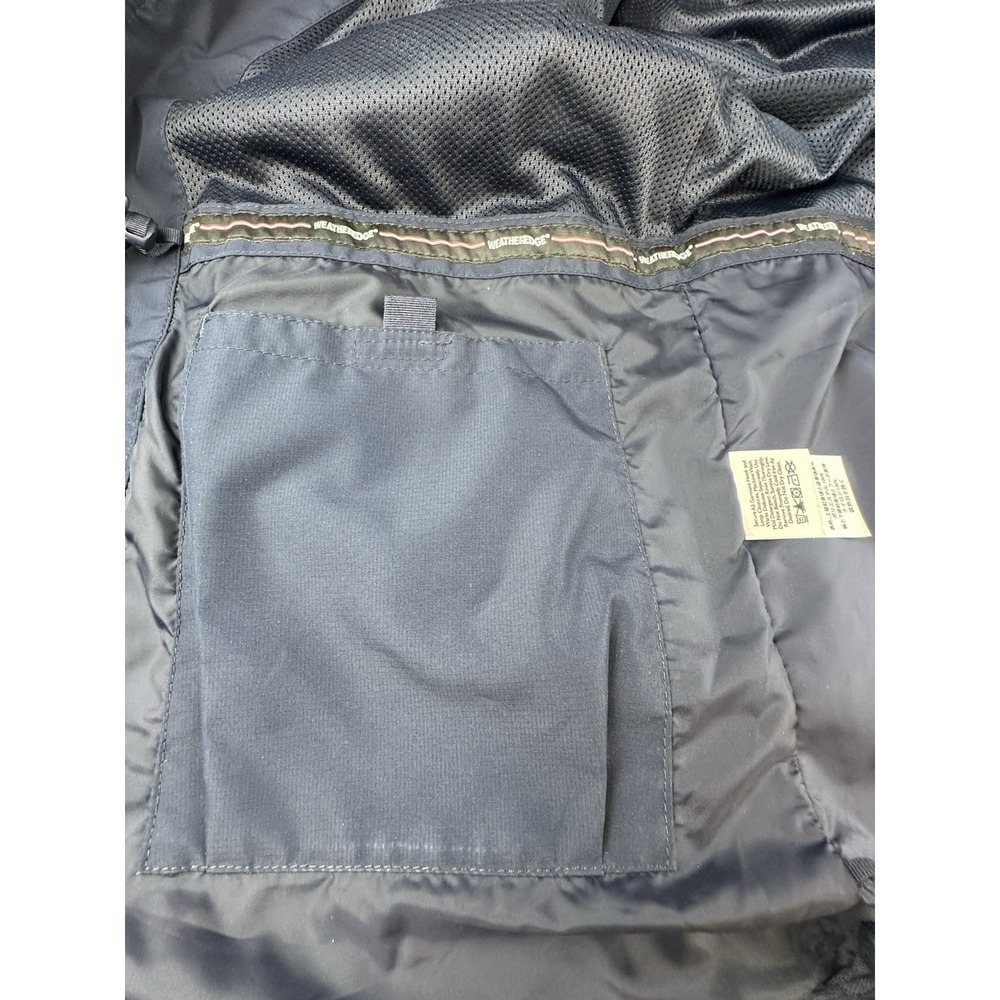 Eddie Bauer WeatherEdge Jacket Women's Medium Navy Blue Waterproof Hooded - Picture 14 of 16